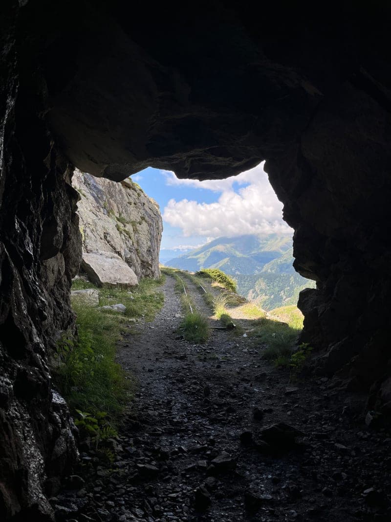 Tunnels of the Estany Gento narrow-gauge railway